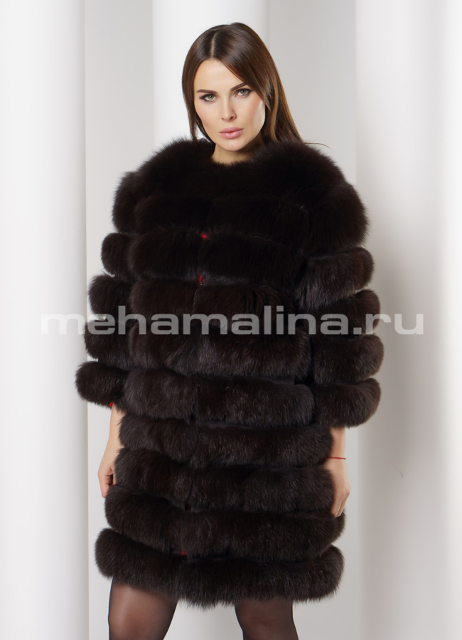 Жакет модель № M-160 меха малина