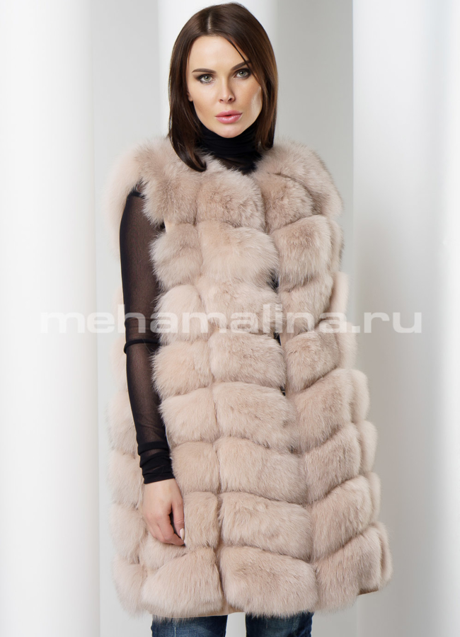 фото Жилет песец модель № M-143