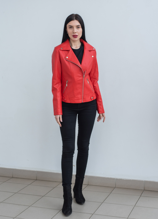 фото Женская куртка  из эко кожи  модель № 22864