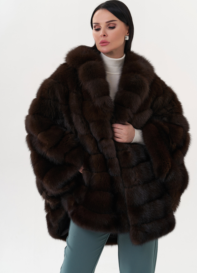 Шуба из куницы  модель № 26173 универмаг малина