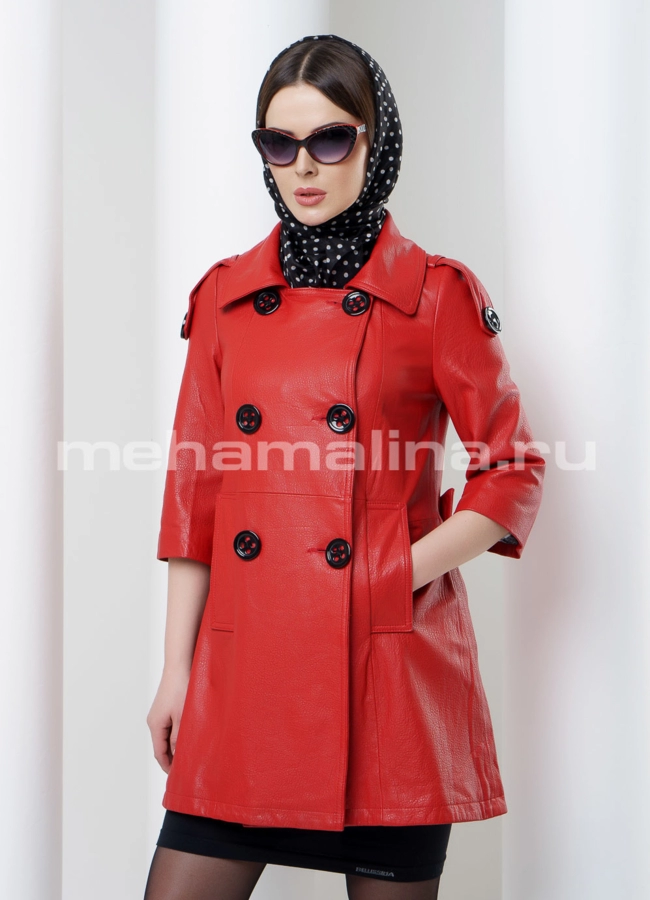 Френч  модель № K-348 меха малина