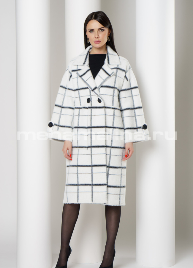 фото Пальто двубортное на пуговицах модель № 601