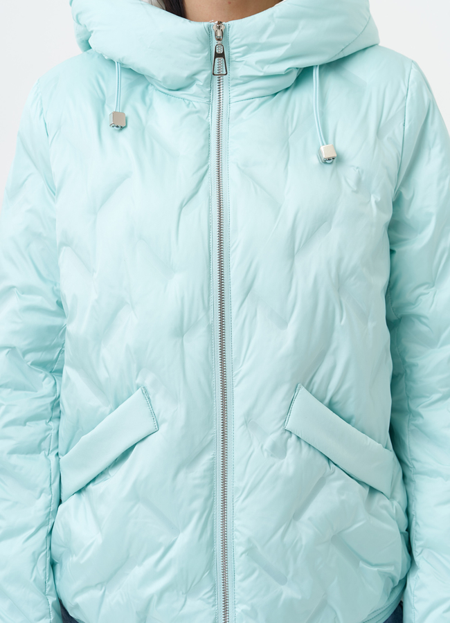 Женская утепленная куртка с капюшоном модель № 29946 универмаг малина