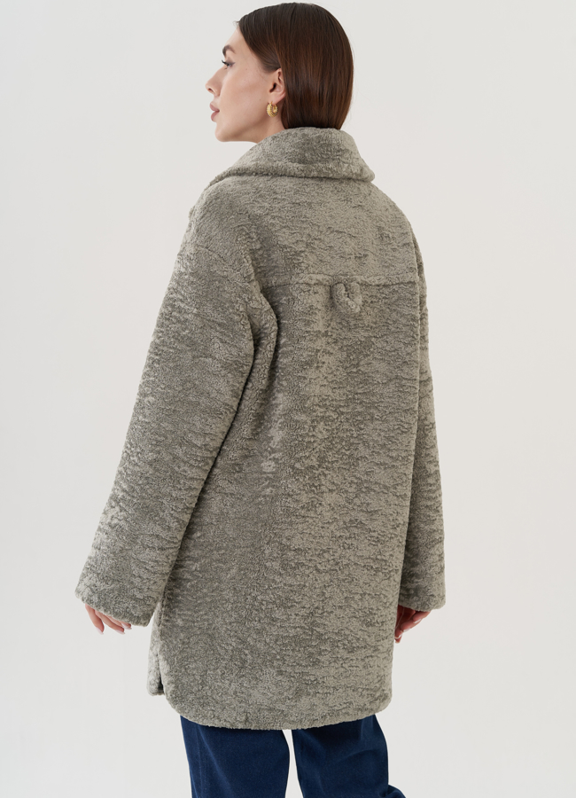 Полупальто женское с английским воротником модель № 25558 универмаг малина