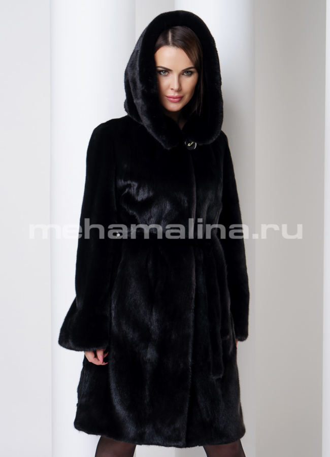 Шуба из скандинавской норки модель № S-556 универмаг малина
