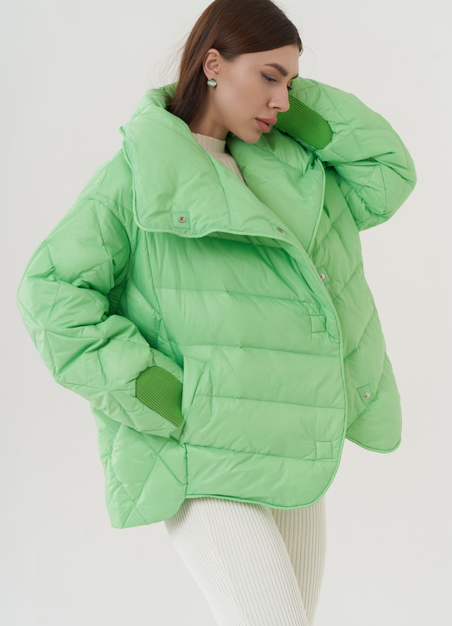 Куртка женская оверсайз  модель № 25949 универмаг малина