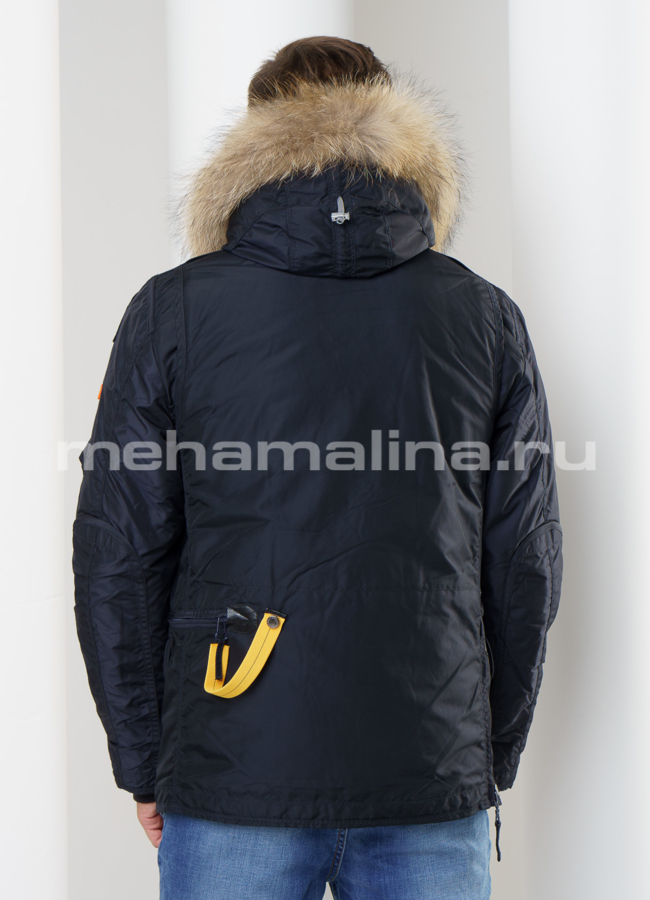Мужской пуховик с капюшоном модель № KM-13 в кредит