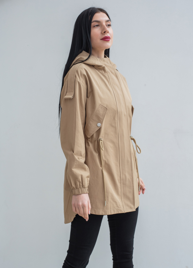 Ветровка женская с капюшоном модель № 22765 в рассрочку