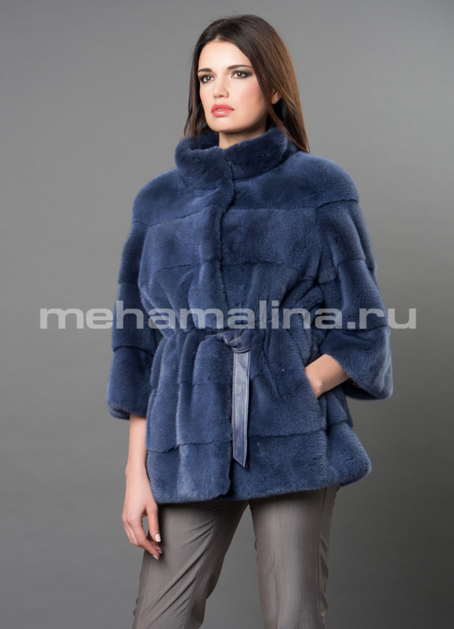 Норковая шуба  модель № S-670 универмаг малина