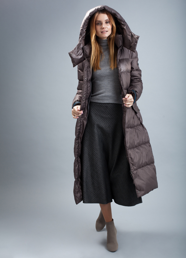 Пуховик  женский модель № П-335 универмаг малина