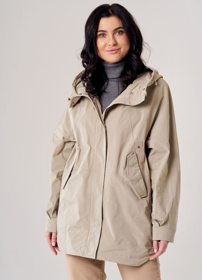 Ветровка женская бежевого цвета модель № T4F W9638 универмаг малина