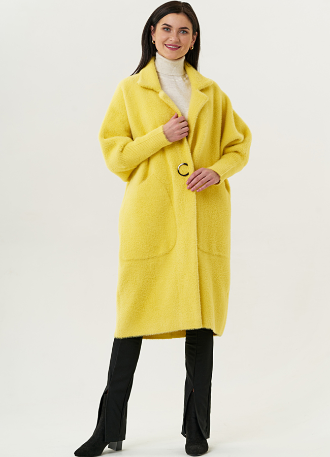 фото Женский кардиган оверсайз с английским воротником модель № 1863