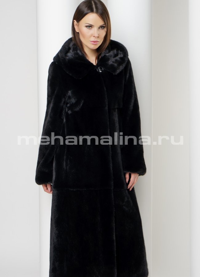 Шуба из скандинавской норки модель № S-583 универмаг малина