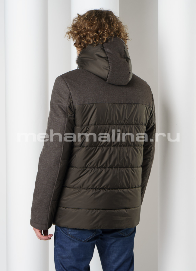 Куртка на молнии со съемным капюшоном модель № DM-135 универмаг малина