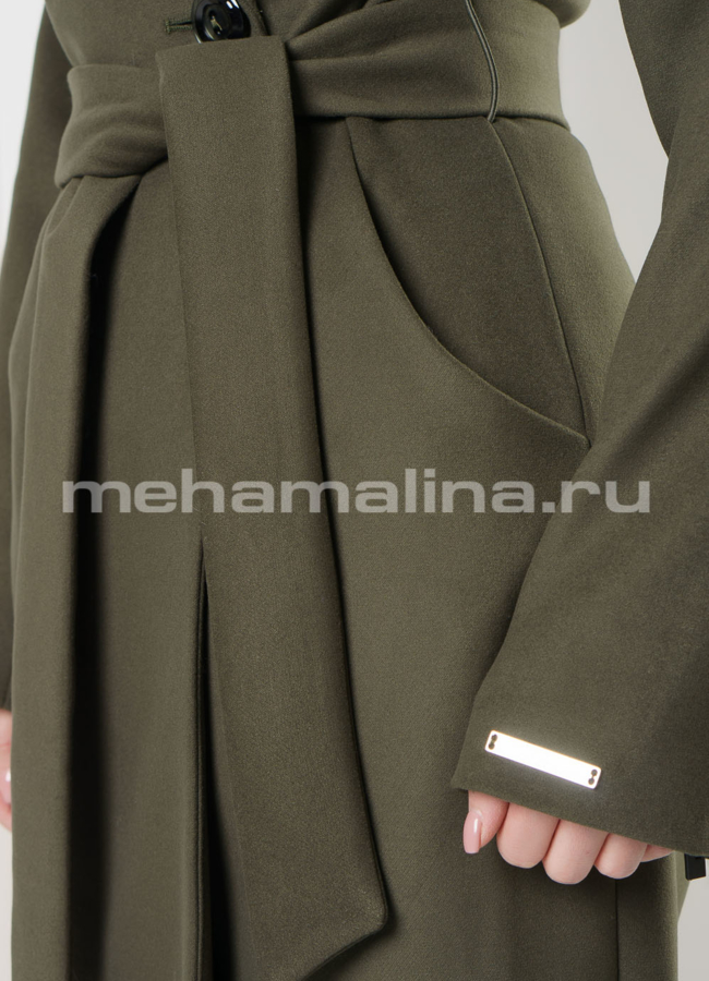 Женское приталенное пальто модель № 10945 универмаг малина