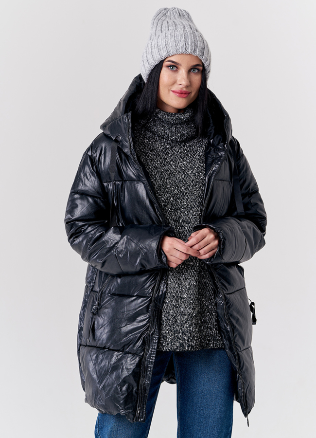 Шапка женская серого цвета модель № 21792 в кредит