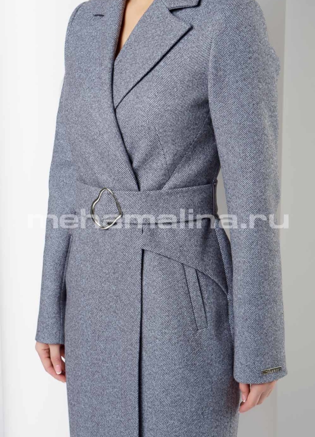 Женское пальто с поясом модель № 10902 в рассрочку