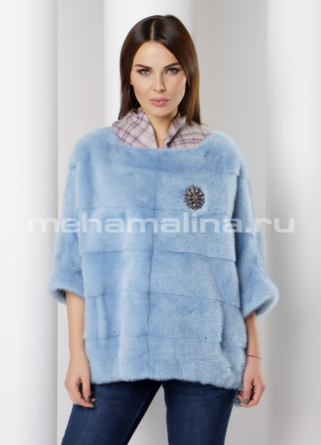 Худи из норки модель № S-657 универмаг малина