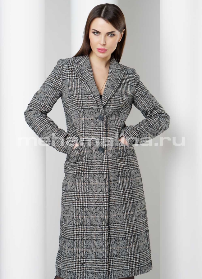 Пальто Aurora модель № 365 меха малина