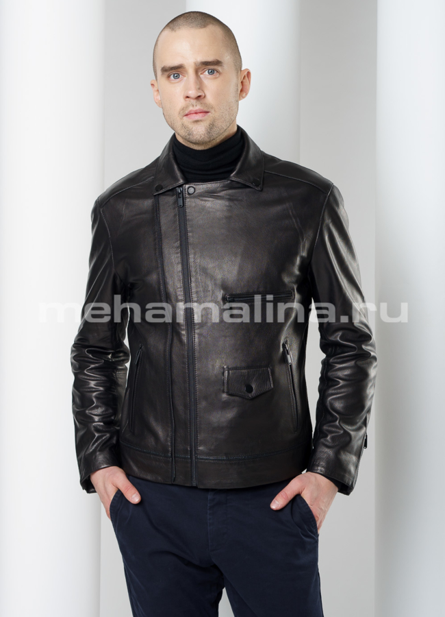 Куртка из натуральной кожи модель № KP-210 в рассрочку