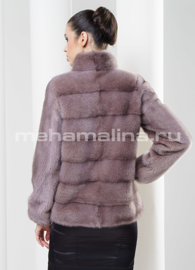 Укороченная норковая шуба модель № S-334 в кредит