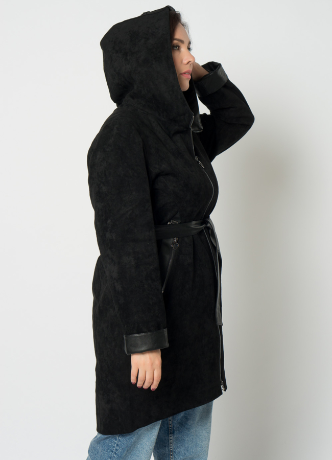 Полупальто женское из эко кожи модель № 20672 универмаг малина