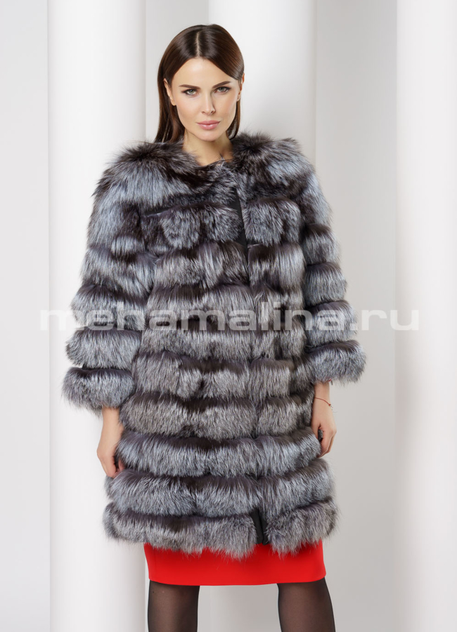 Жакет из чернобурки модель № M-161 универмаг малина