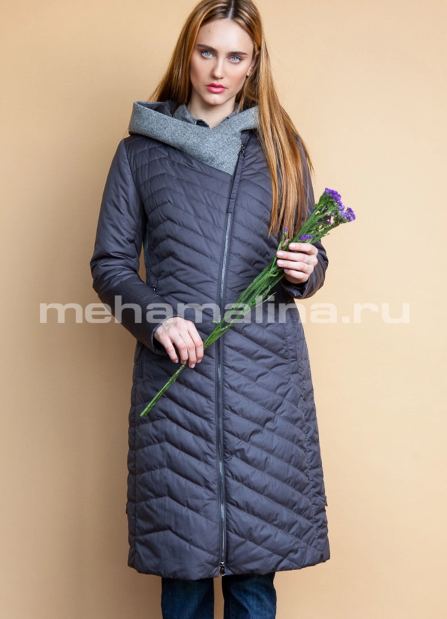 Пальто модель № PK-33 меха малина