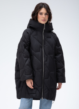 Женский пуховик с капюшоном 