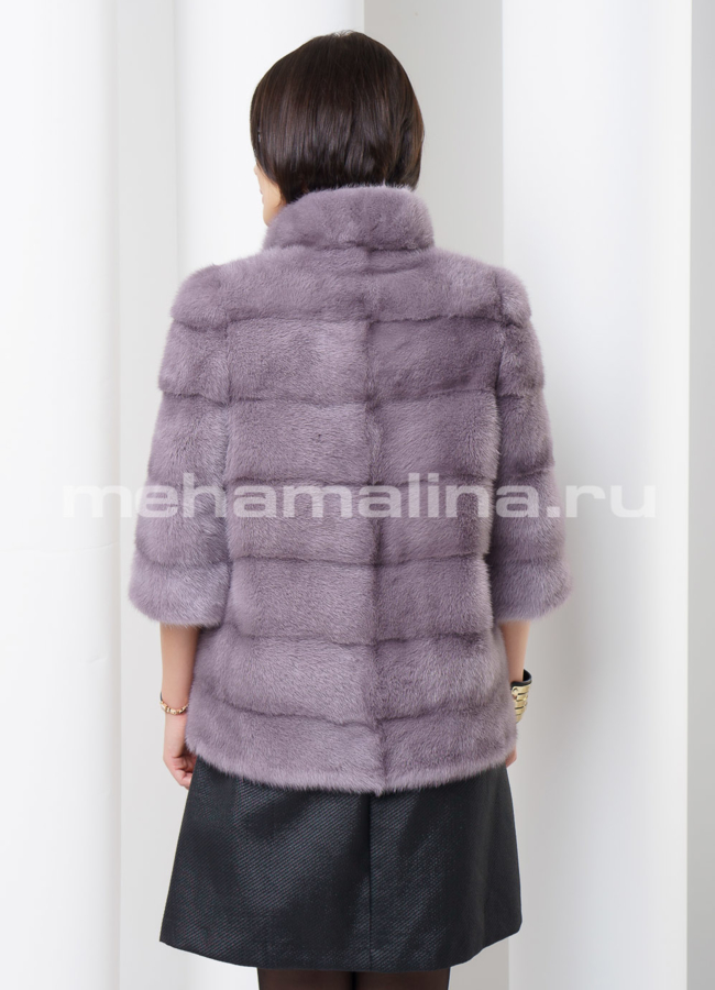Укороченная норковая шуба модель № S-449 в кредит