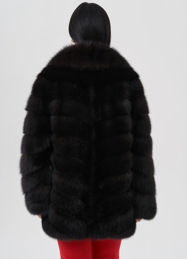 Шуба из куницы  модель № 24638 универмаг малина