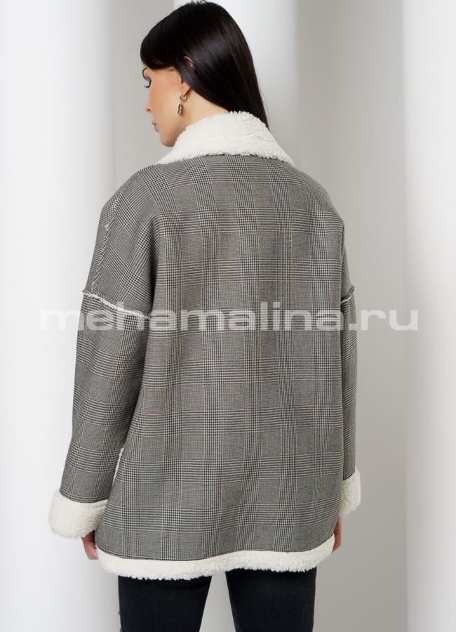 Укороченное пальто oversize модель № 18-41 в кредит