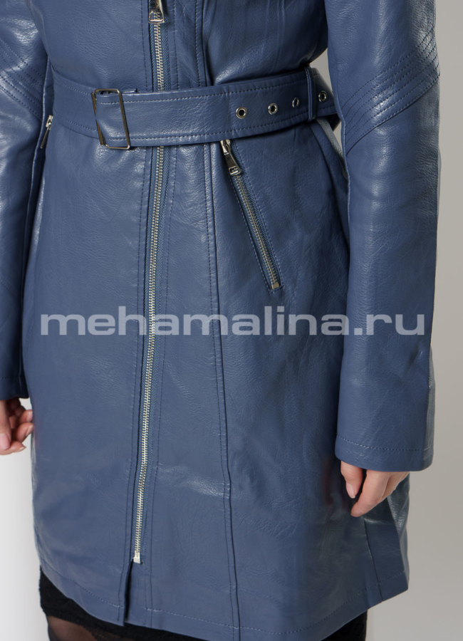 Френч приталенный на молнии с отложным воротником модель № 089 универмаг малина