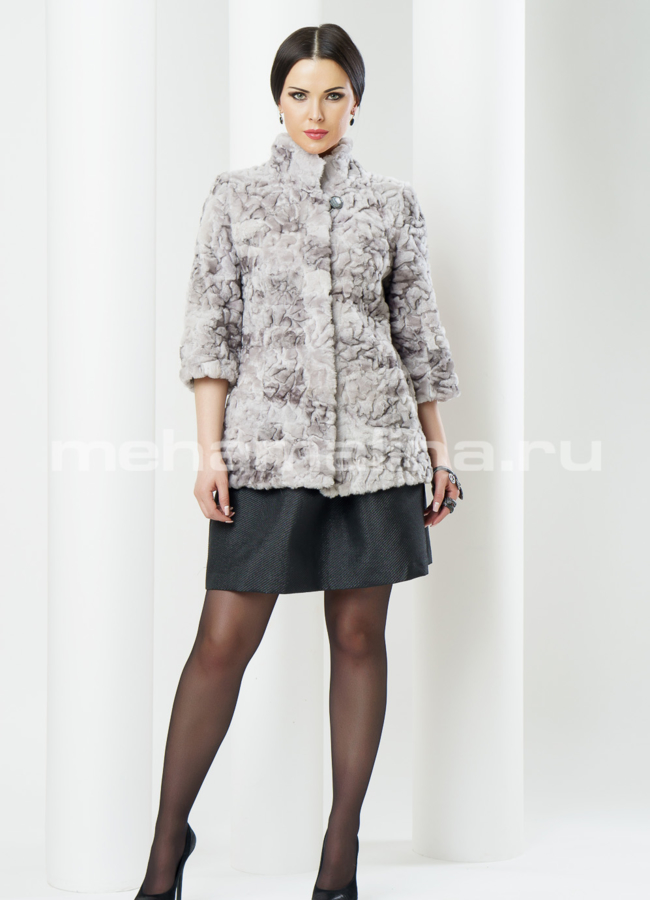 Шуба из мутона модель № S-374 в рассрочку