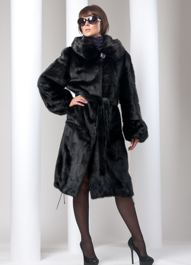 фото Шуба норка Black модель № S-26 фото Шуба норка Black модель № S-26
