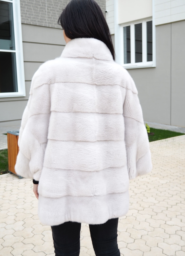 фото Женское пальто из скандинавской норки 