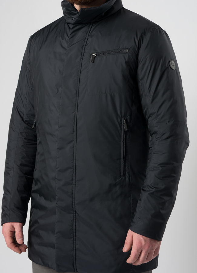 Плащ мужской утепленный синего цвета модель № BAROLO универмаг малина