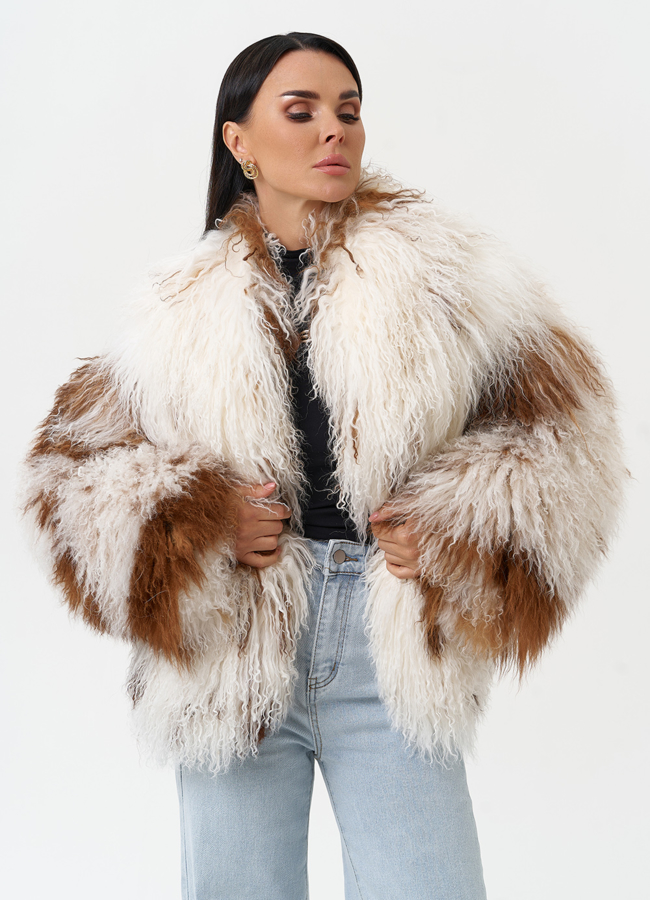 Женская шуба из меха ламы модель № 31038 универмаг малина Женская шуба из меха ламы модель № 31038 универмаг малина