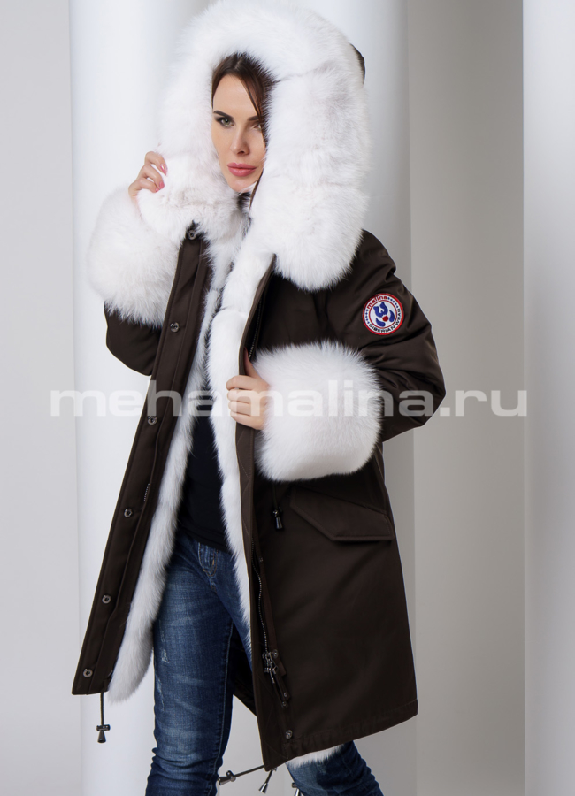Парка с мехом Malina siberian wear модель № П-162 универмаг малина