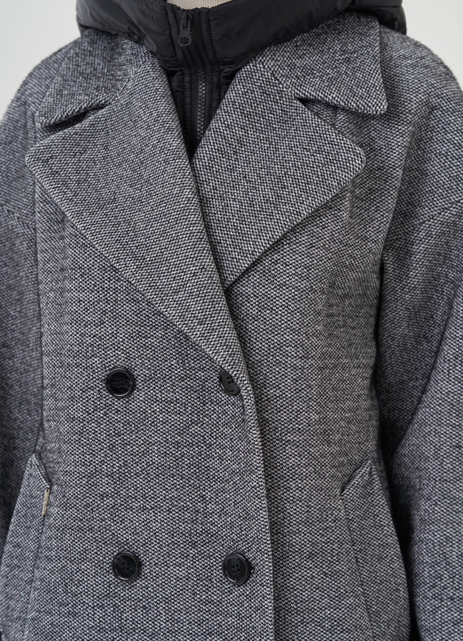 Полупальто женское с капюшоном модель № 82091 универмаг малина