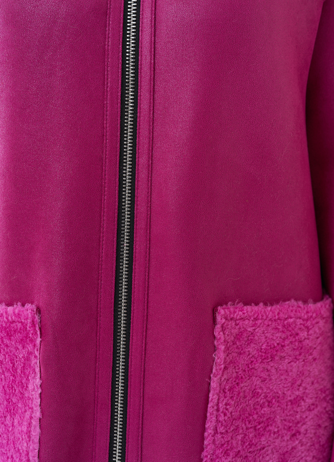 Двухсторонняя эко дубленка 