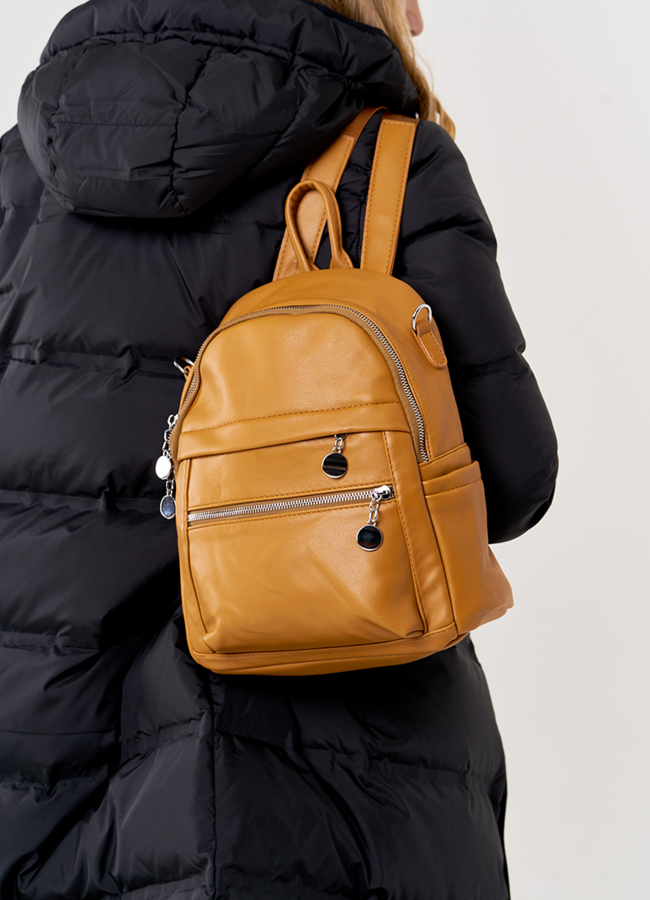 фото Рюкзак женский желтого цвета модель № ZR M1