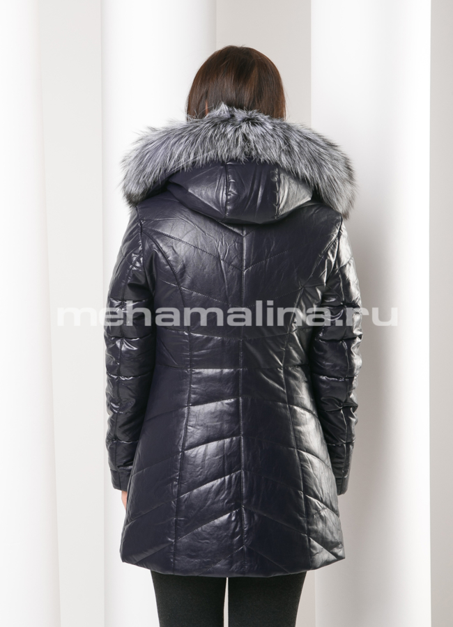 Пуховик на молнии модель № П-117 в кредит