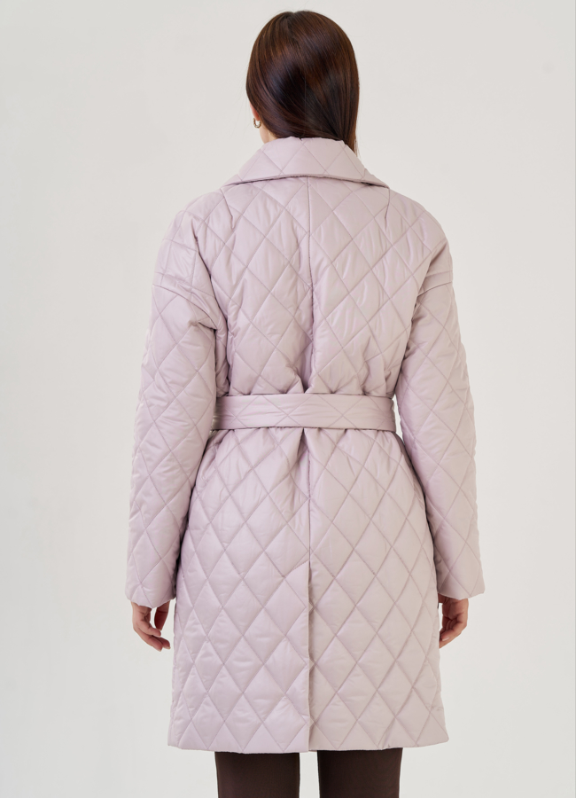 Женское утепленное пальто с английским воротником  модель № 22465 универмаг малина