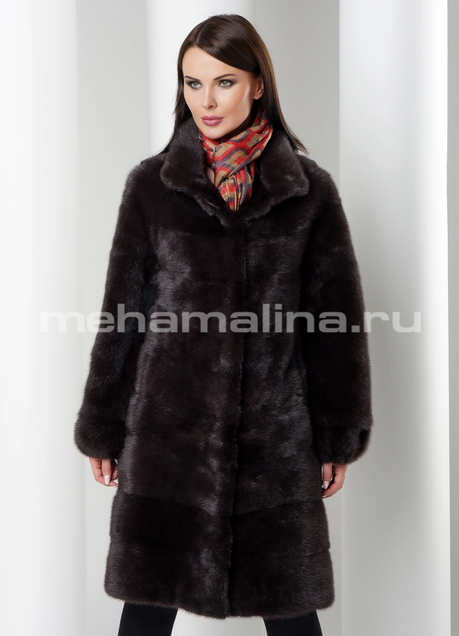 Шуба из норки модель № S-538 универмаг малина