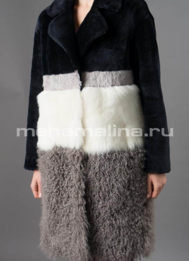 Шуба из овчины merino модель № D-236 универмаг малина