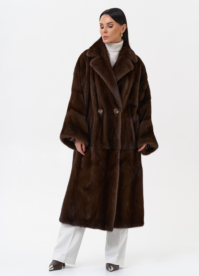 Шуба из скандинавской норки модель № 29418 универмаг малина