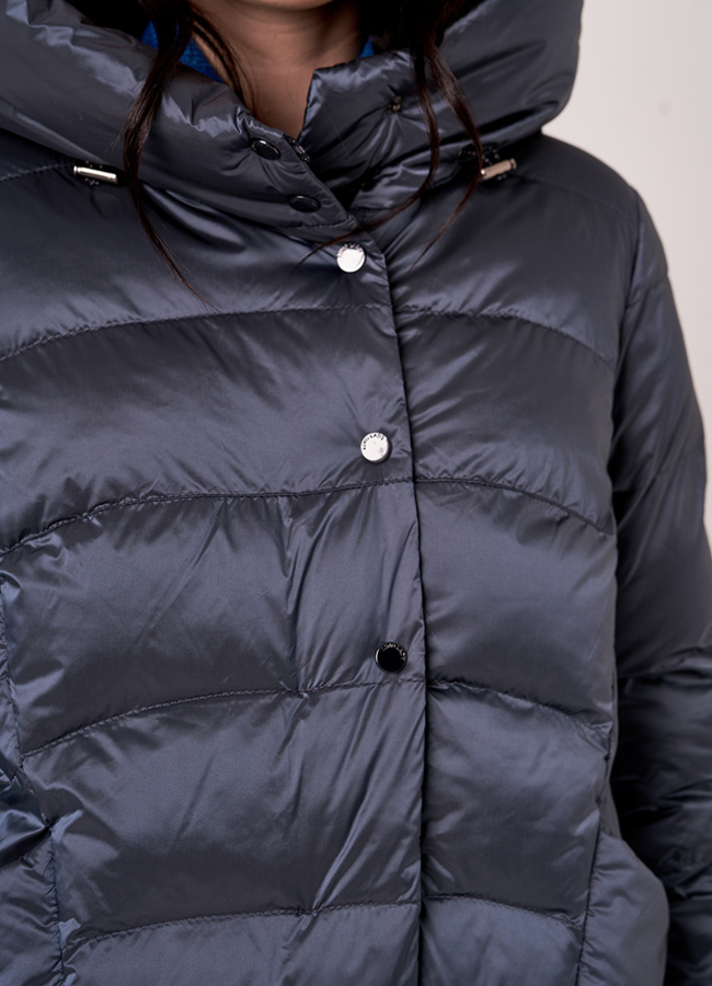 Зимняя женская куртка в сером цвете модель № 3159 в кредит