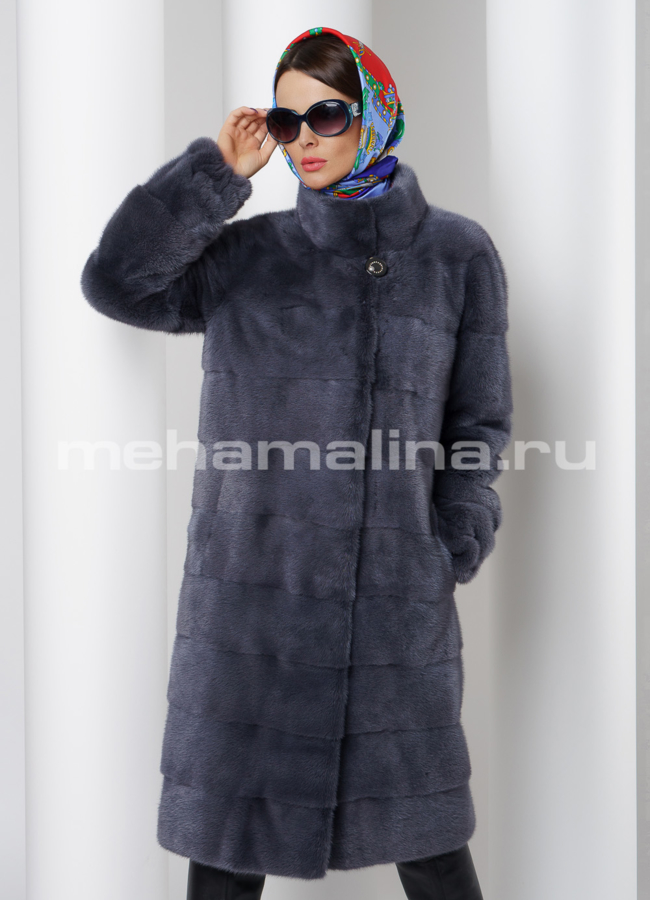 Шуба из скандинавской норки  модель № S-511 в кредит