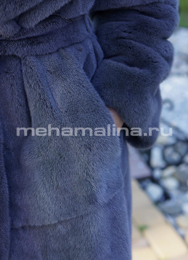Шуба из норки модель № S-702 универмаг малина